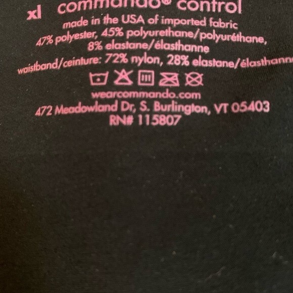 Commando Control Faux Leather Leggings Black Size X Large - Picture 10 of 11